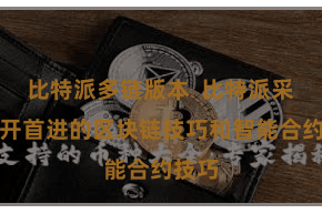 比特派多链版本  比特派采选了开首进的区块链技巧和智能合约技巧