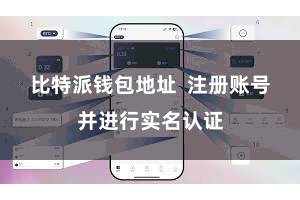 比特派钱包地址  注册账号并进行实名认证