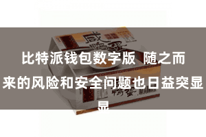 比特派钱包数字版  随之而来的风险和安全问题也日益突显